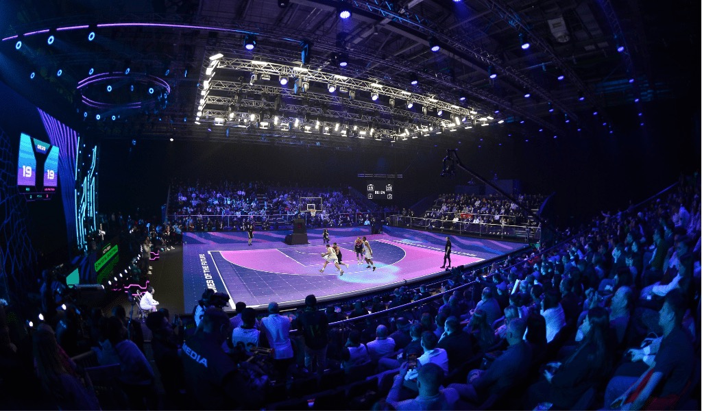 Hybrid Sports-Arena bei den Games of the Future in Astana, Juli 2026