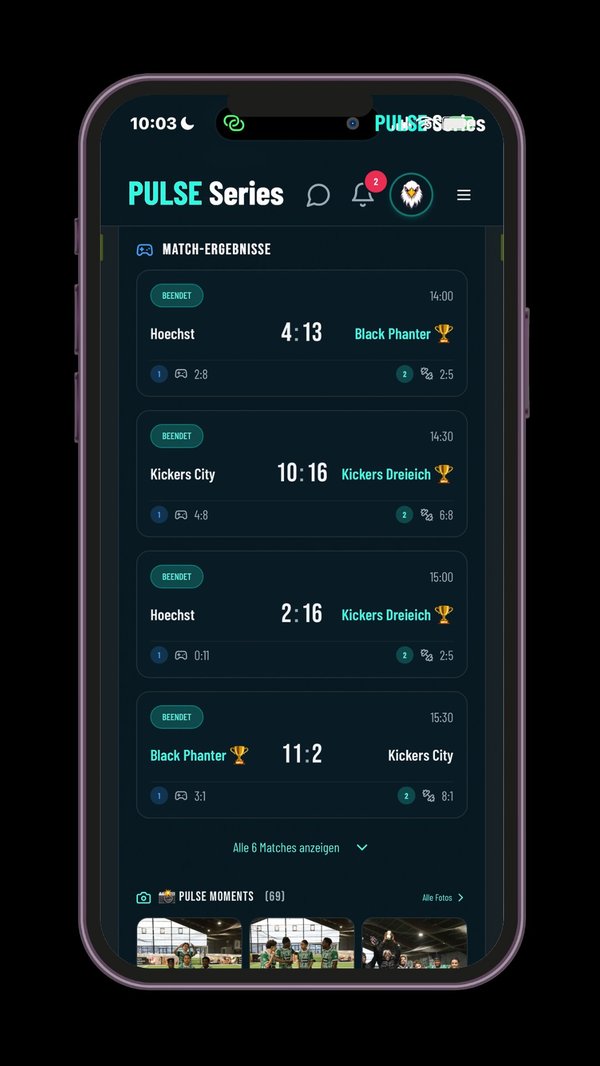 PULSE App Matches